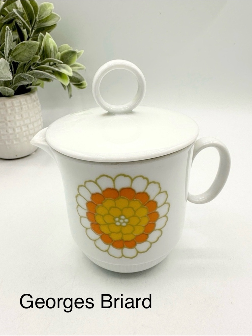 Georges Briard MCM Florette Creamer with Lid